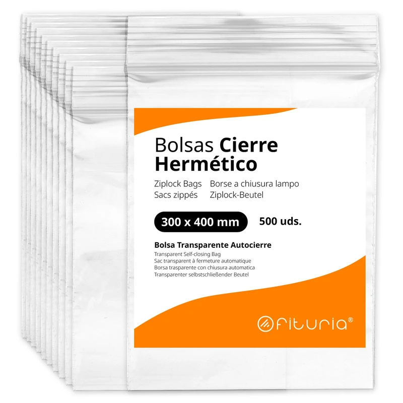 Clear Hermetically Sealed Plastic Bags Ideal for Freezing Food Storage Document Reusable and Preservation Bags - Ofituria