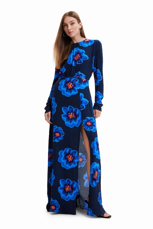 Desigual Women's Vest_Mercedes 5001 Marino Casual Dress, Blue, X-Small