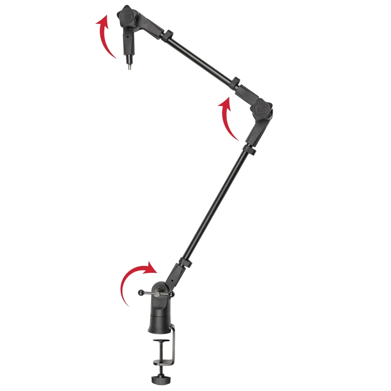 Gator Frameworks Slim Profile Desktop Mic Stand Boom Arm for Broadcasts, Podcasts, Content Creation, Live Streaming, & Similar Applications (GFWMICBCBM0500)