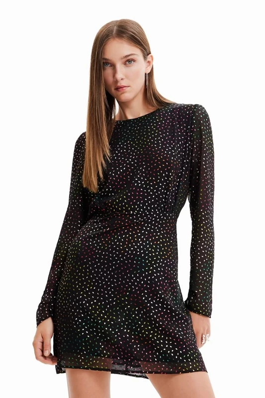 Desigual Women's Casual Dress, Black, L