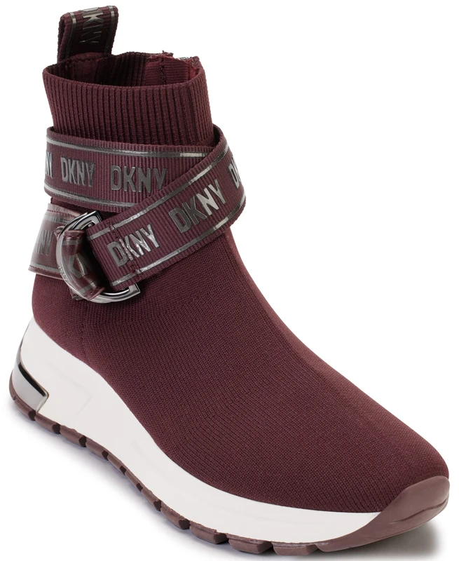 DKNY Women's Miley Slip on Sneaker, Bordeaux, 5.5 UK - Image 1