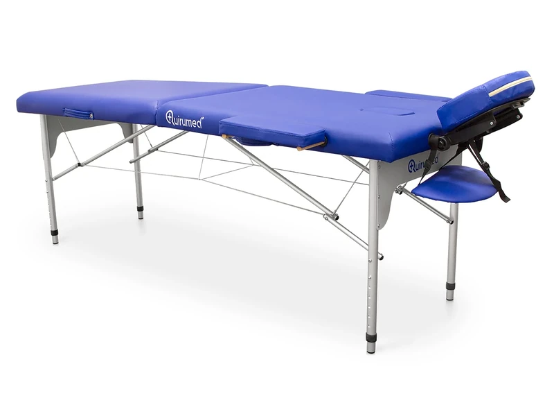 QUIRUMED Easy Aluminium Folding Stretcher 186 x 66 cm, Blue