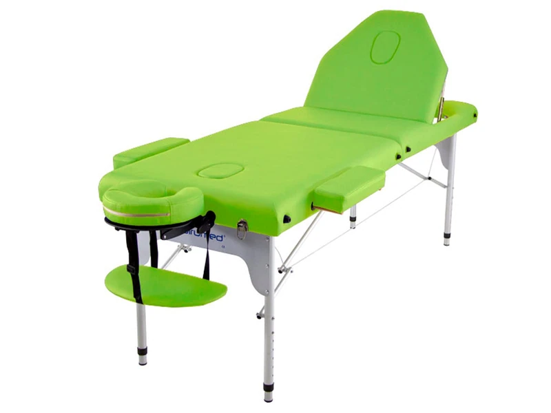 QUIRUMED Elite Aluminium Folding Stretcher 186 x 66 cm Green - Image 1