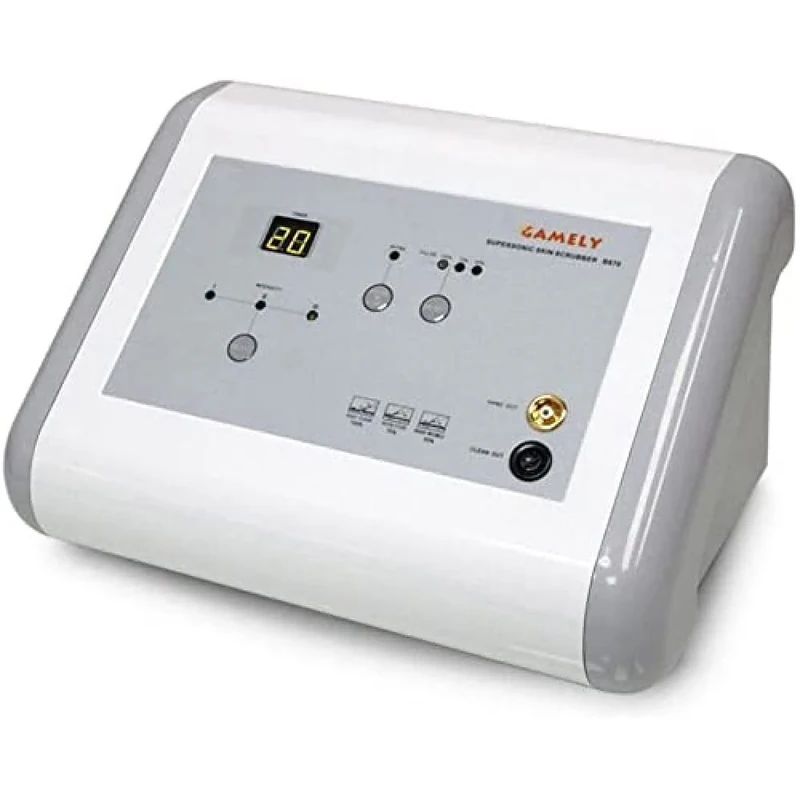 QUIRUMED Ultrasonic Peeling with Maniful and Electrodes, Ultrasonic Palette, Facial Cleanser, Face Scrub, Beauty Device, 220-230V, 27.5 x 26.5 x 12 cm