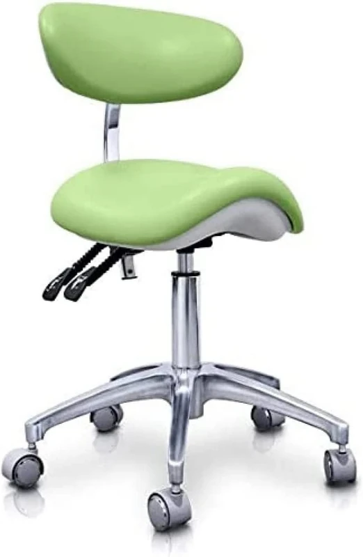 QUIRUMED Pony Elite Hydraulic Stool Multidisciplinary Green Cake