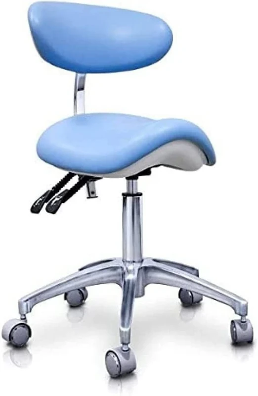 QUIRUMED Pony Elite Multidisciplinary Hydraulic Stool - Light Blue