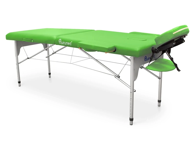 QUIRUMED Easy Aluminium Folding Stretcher 186 x 66 cm, Green