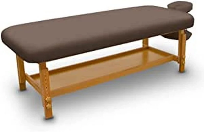 Quirumed Fixed Wooden Spa Table Brown