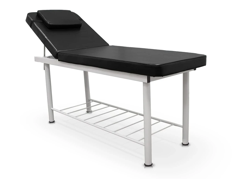 Quirumed Stretcher fixed 2 bodies with steel frame. Black