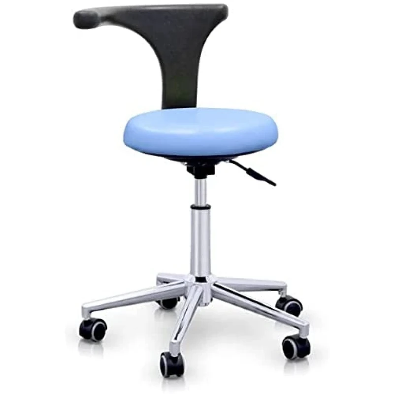 QUIRUMED Professional Ergonomic Backrest Stool Light Blue