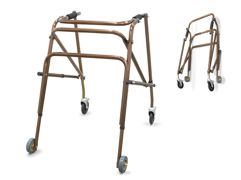 Lightweight Aluminium Walker with 4 Wheels