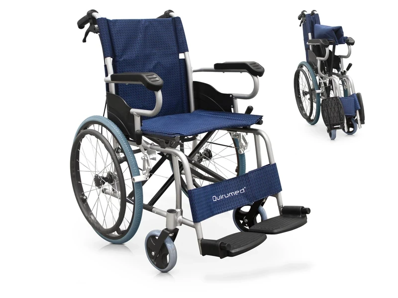 Quirumed Lightweight Aluminum Folding Wheelchair