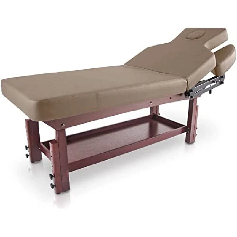 QUIRUMED Spa Table with Bottom Tray Mink - Image 1