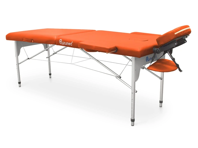 QUIRUMED Easy Aluminium Folding Stretcher 186 x 66 cm, Orange