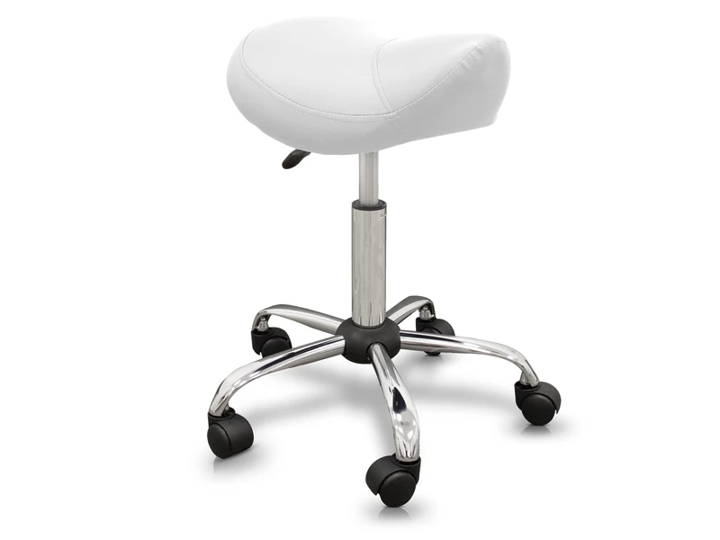 QUIRUMED Pony Type Stool with White Steel Base