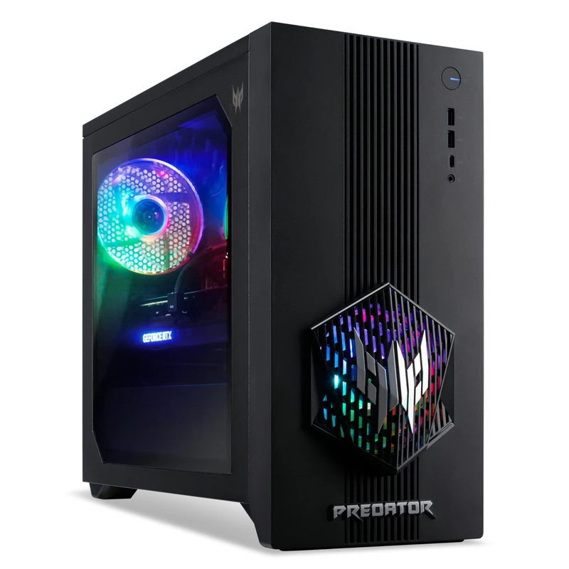 acer Predator PO3-665 Gaming Desktop PC - Intel Core i7-14700F, 16GB, 512GB SSD, NVIDIA GeForce RTX 5070, No Display, Windows 11, Black
