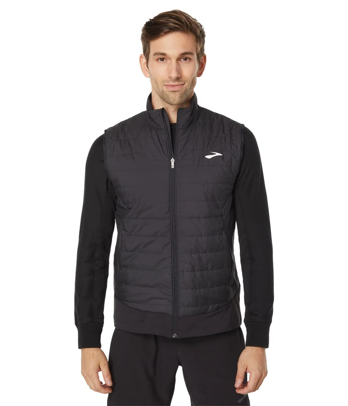 BROOKS 211416001 Shield Hybrid Vest 2.0 Sports vest Men's Black Size 35