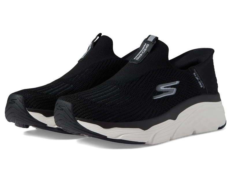 Skechers Max Cushioning Elite - Smooth Transition Black/White 9 B (M)