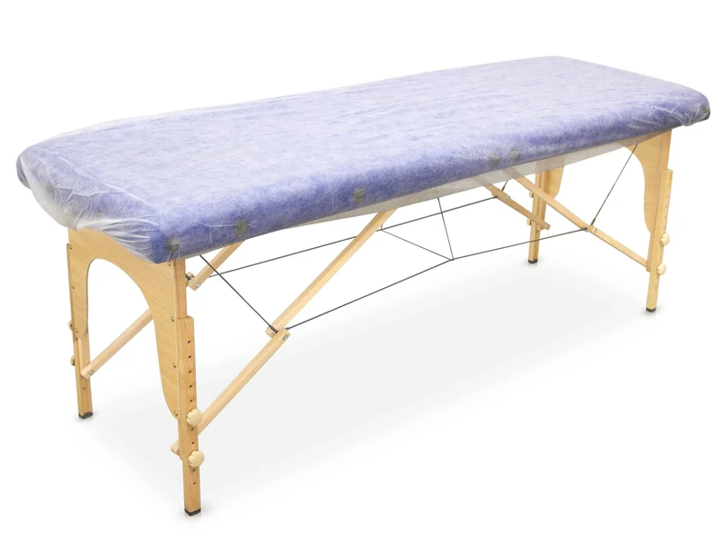 Disposable Fitted Table Sheets Box of 100 Units 35 Grams