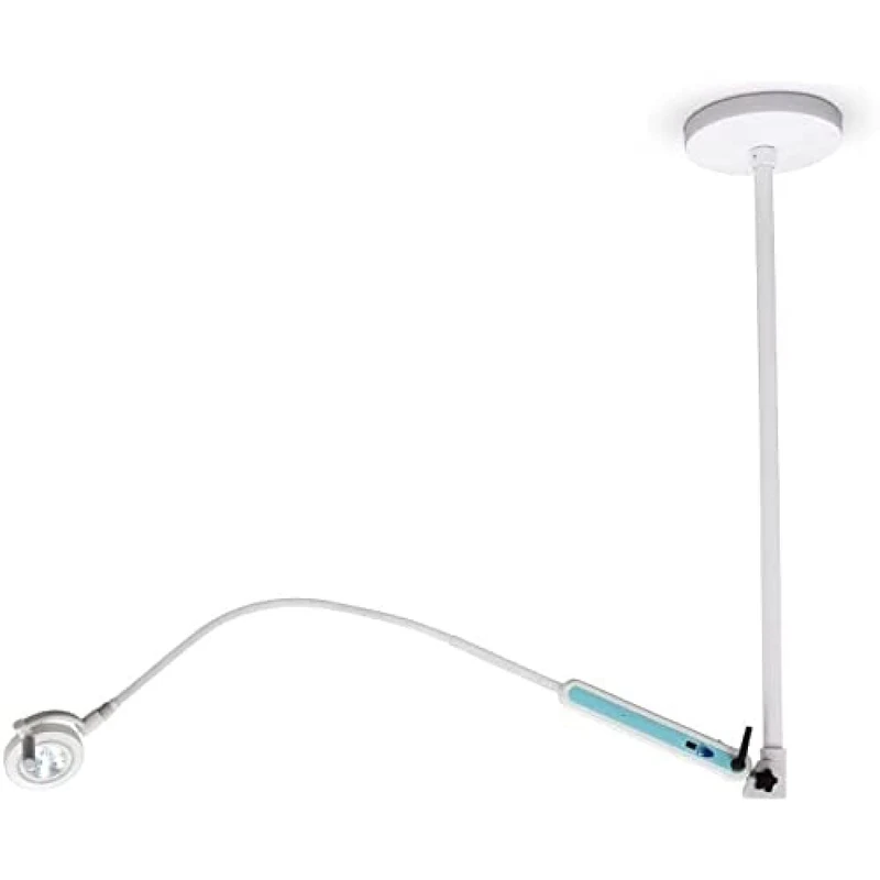 QUIRUMED Touchless LED Ceiling Survey Lamp, Brightness Levels, Flexible Arm, Contactless, 320º Rotatable, Brightness Control, White, Multipositionable