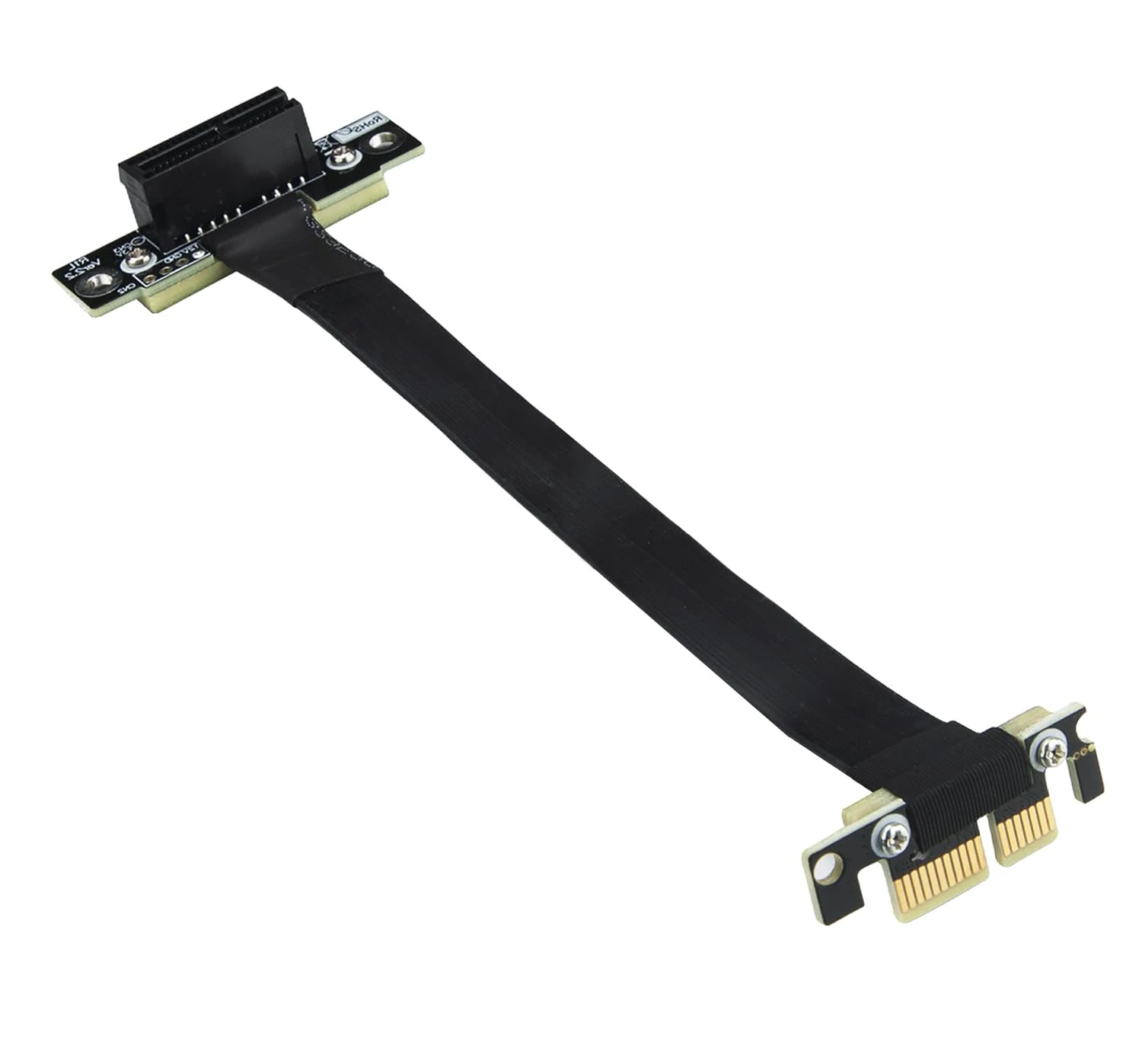 10Gtek PCIe 3.0 Riser Cable, X1 to X1, M to F, 90° to 90°, Cable Length 25cm, P311MF5525