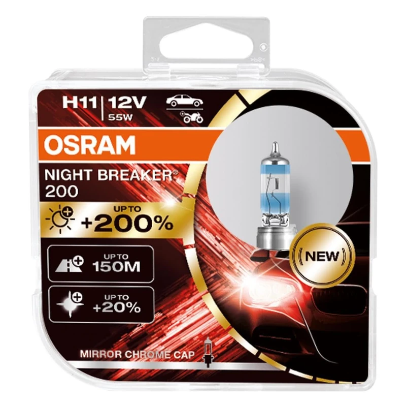 Osram NIGHT BREAKER® 200 H11 DUOBOX, Duo Box