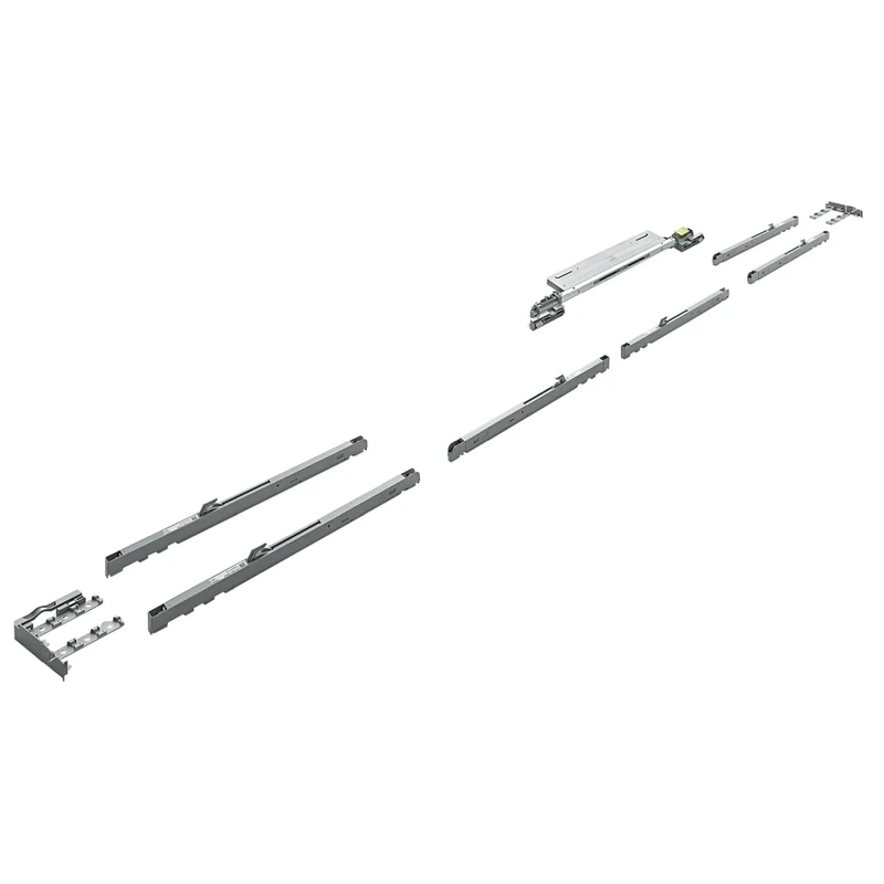 Hettich 9276645 Top Line XL Silent System Damping Set 3 15-35 kg for Sliding Doors, Silver