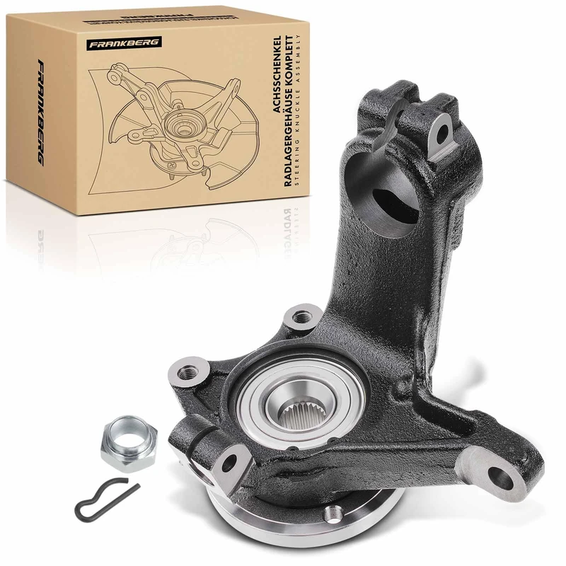 Frankberg Steering Knukle Assembly Front Axle Right Compatible with 206 CC 2D 1.6L 2.0L 2000-2008 206 Hatchback 2A/C 1.6L 2.0L 1999-2008