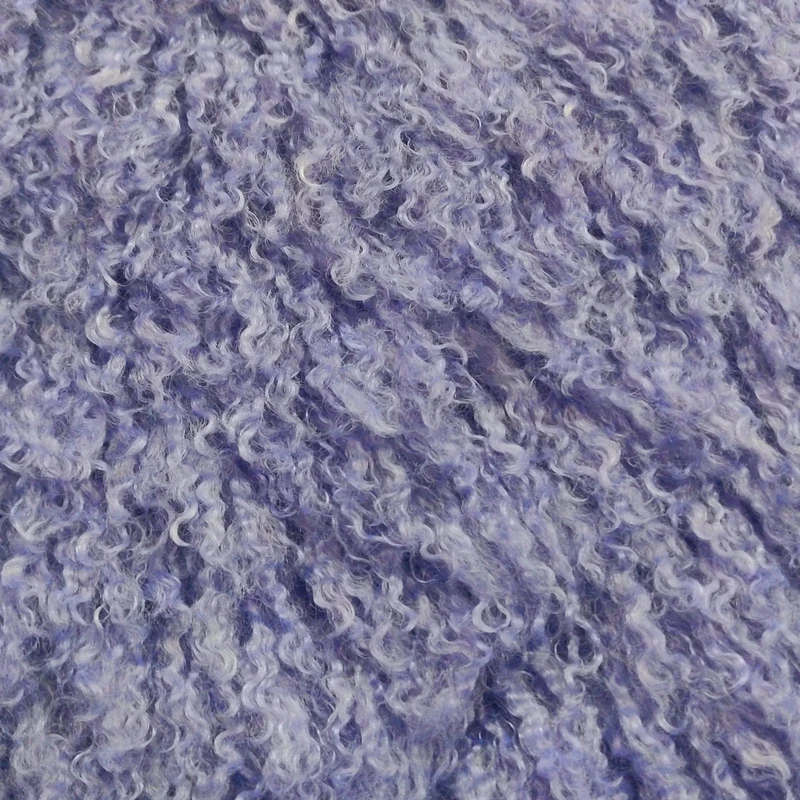 Super Luxury Mongolian Faux Fur Fabric Material Lilac, 1Mtr 150cmx100cm