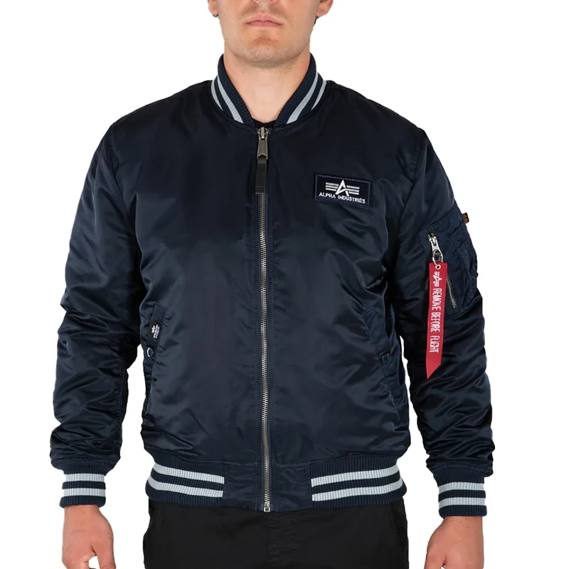 ALPHA INDUSTRIES Men's Alpha College Jacket FN Jacket, 07-rep.blue,