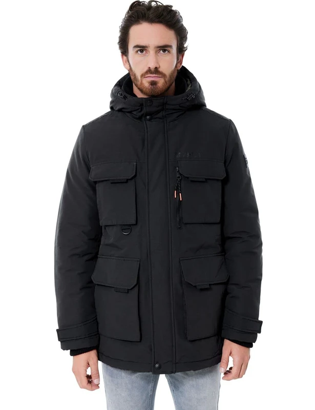 Street One MEN D201742 Winter Jacket, Black, L
