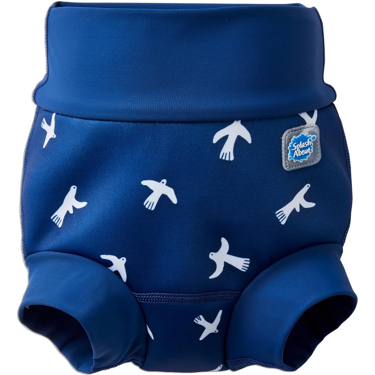 Splash About Happy Nappy Duo Reuseable Swim Nappy for Babies and Toddlers (White Birds, 2-3 Years)