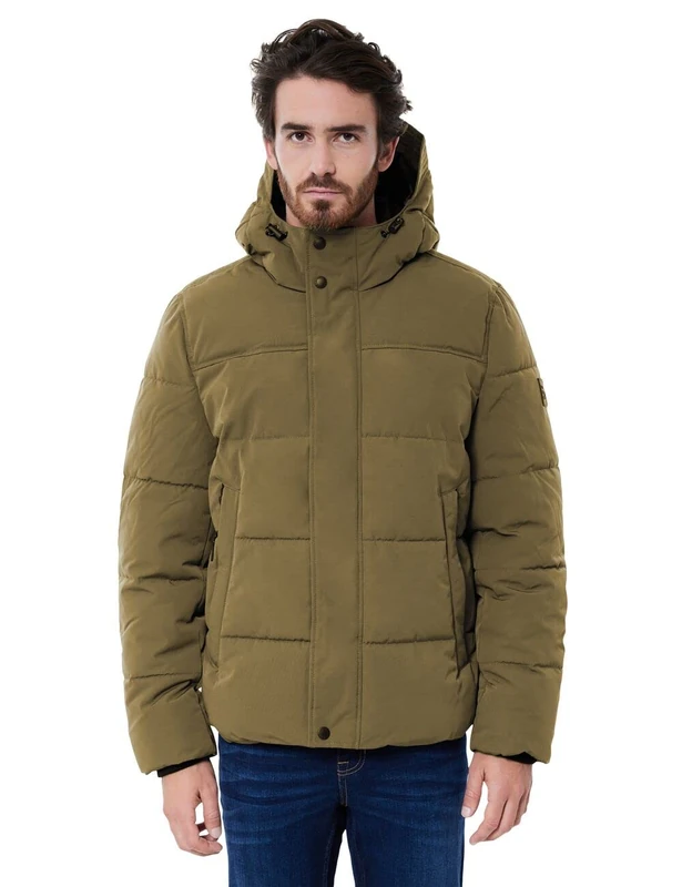 Street One MEN D201739 Winter Jacket, Burnt Olive, L - Image 1