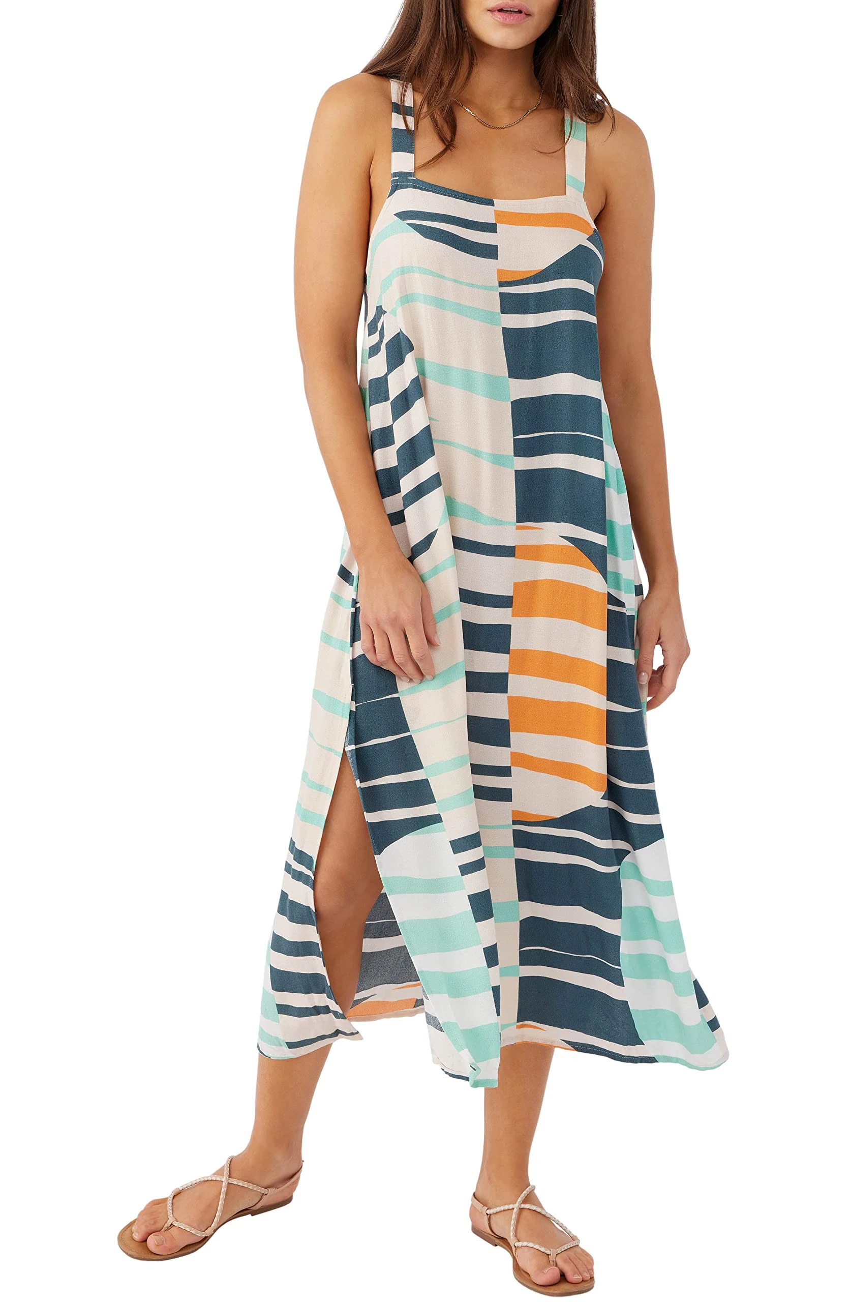 Womens Swim Miranda Floral Completes, Multi Colored | Miranda Midi Printed, X-Small