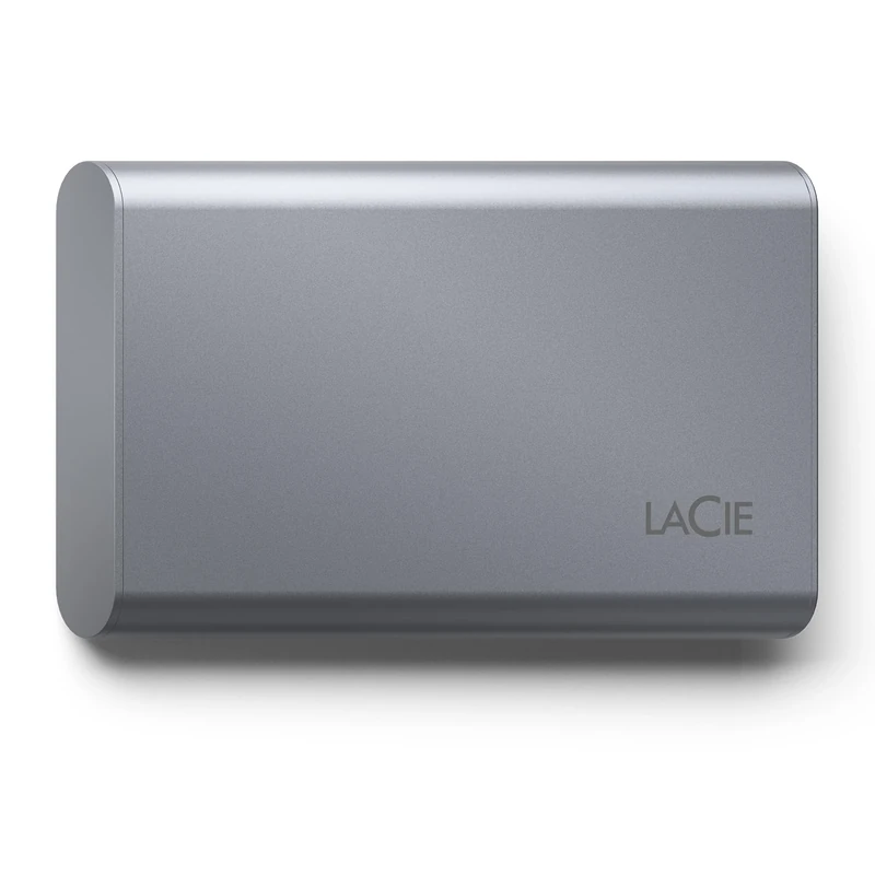 LaCie Mobile SSD Secure 1TB, 10Gbps USB 3.1 Type C, PC Mac iPad & iPhone, Space Grey, Data Rescue Service (STKH1000800)