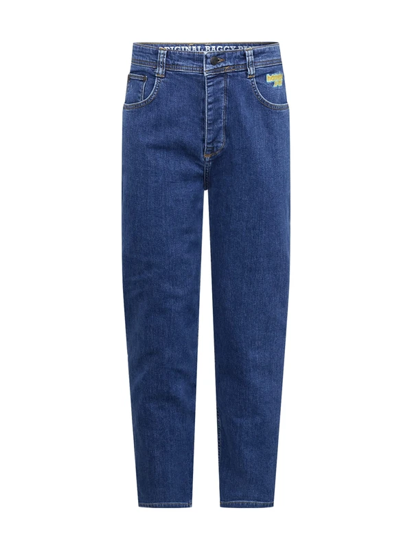 Homeboy Unisex X-Tra Loose Flex Denim Pants, Washed Blue, 30 L32