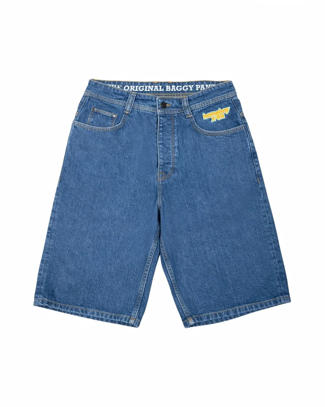 Homeboy Unisex x-tra Baggy Shorts, Washed Blue, 32 - Image 1