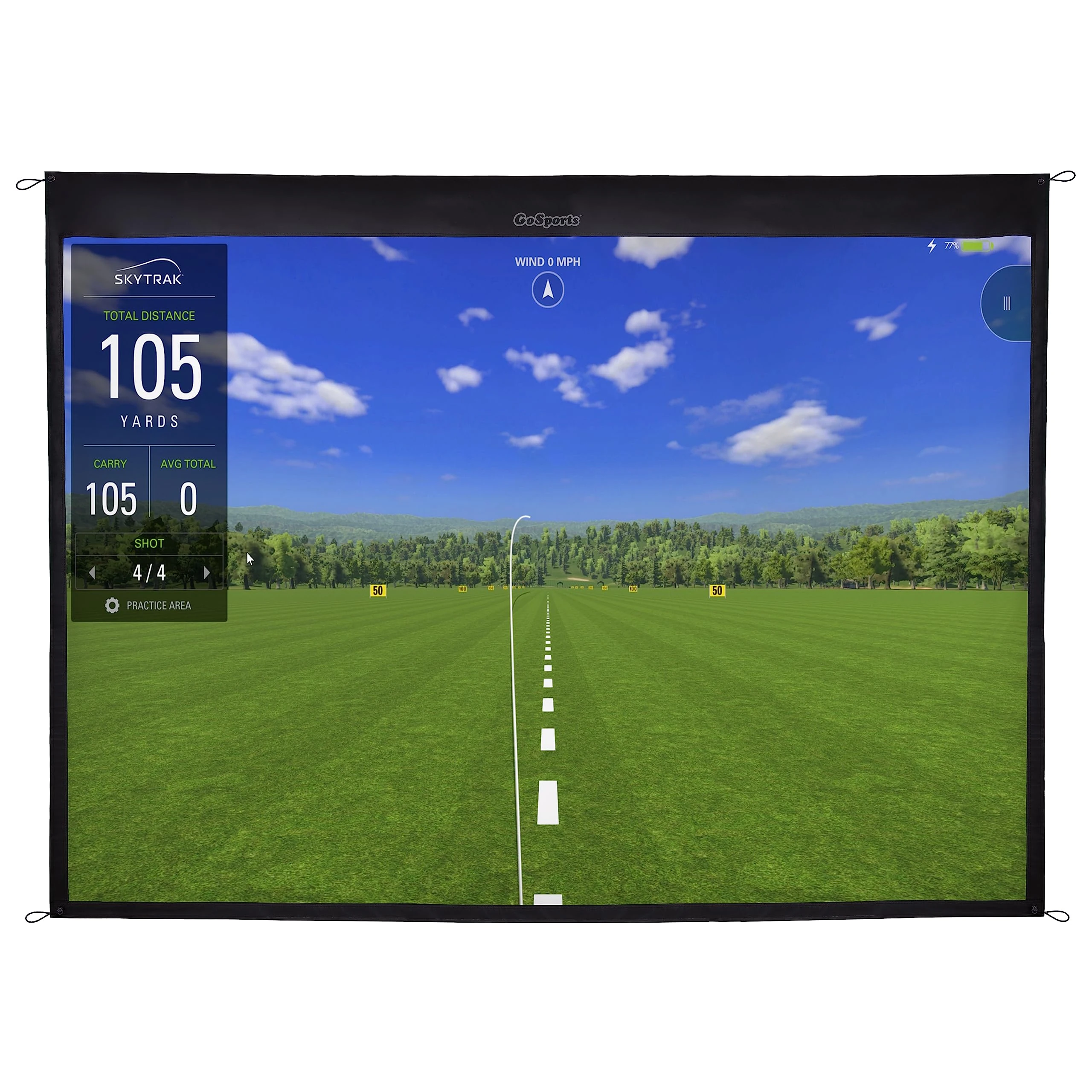 GoSports 9 ft Golf Simulator Impact Screen