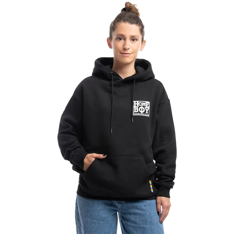 Homeboy Unisex Old School Hoodie, Black, M