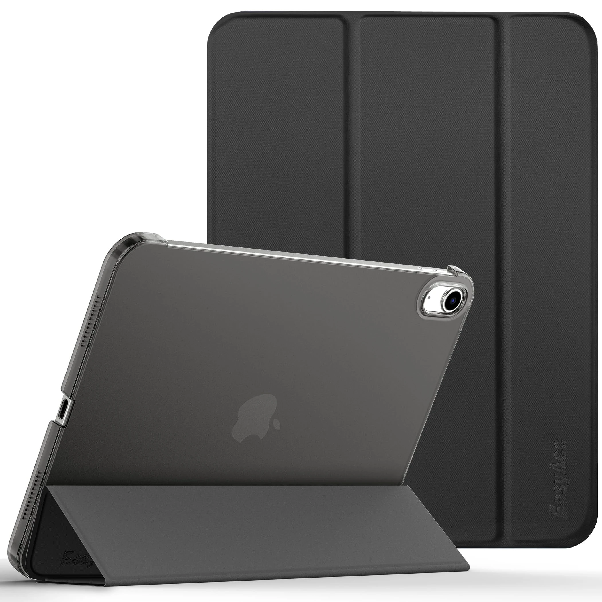 EasyAcc Case for iPad (A16) 11th/10th Generation 2025/2022 11/10.9 inch, Slim Hard Protective Cover for iPad 11/10 Gen, Models A3354/A3355/A3356/A2696/A2757/A2777/A3162, Black