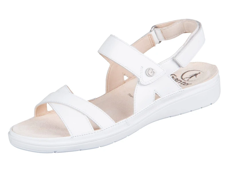 Ganter Women's Evi Sandal, Milk, 8 UK