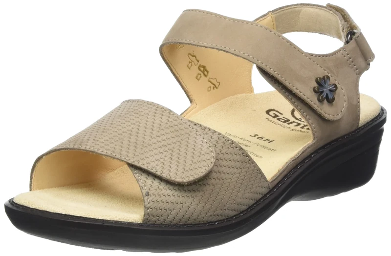 Ganter Women's Hera Sandal, Taupe, 7.5 UK