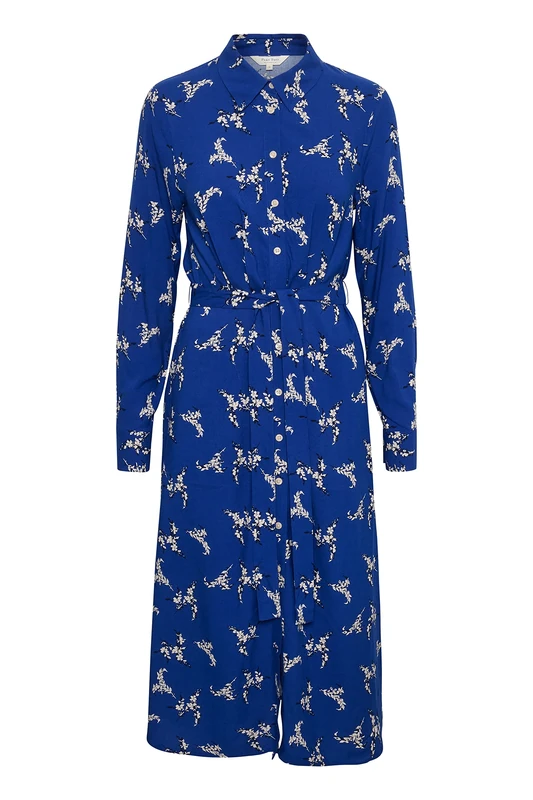 Part Two Women's Silane Casual Dress, Mazarine Blue Bouquet Print, UK 4