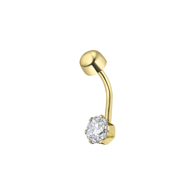 Time Road Ear Piercing LG00159 9k Gold – Lightweight, Comfortable and Resistant – Women's Gold Earrings - Image 1