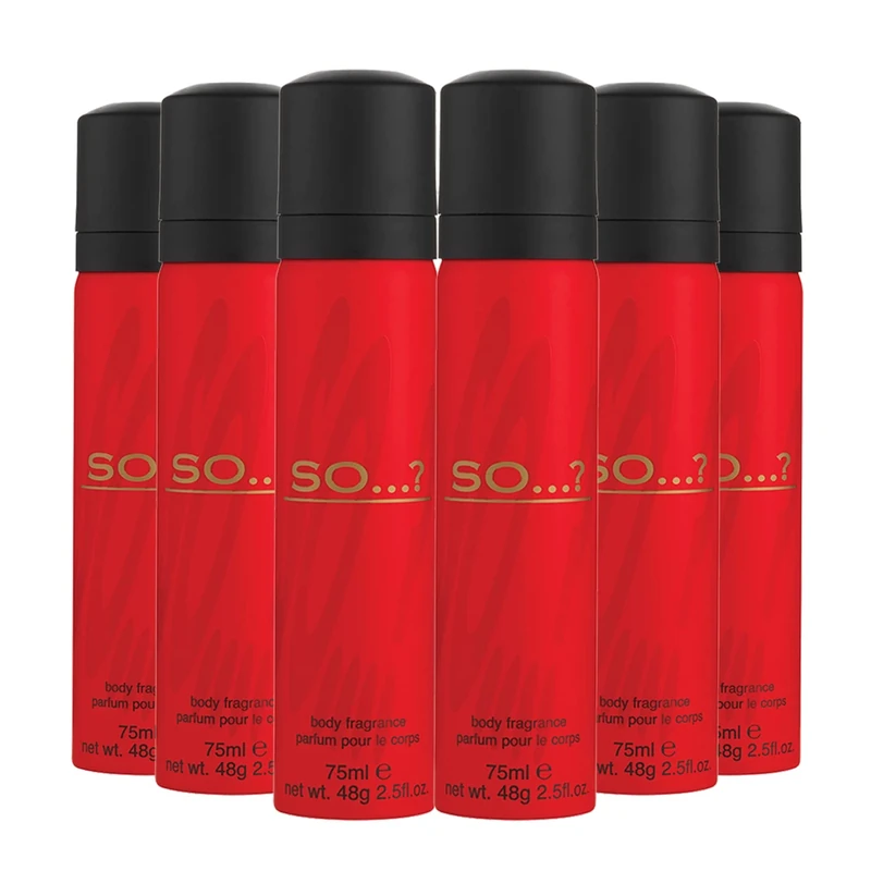 So…? Body Fragrance Spray Bundle 75ml (Pack of 6)