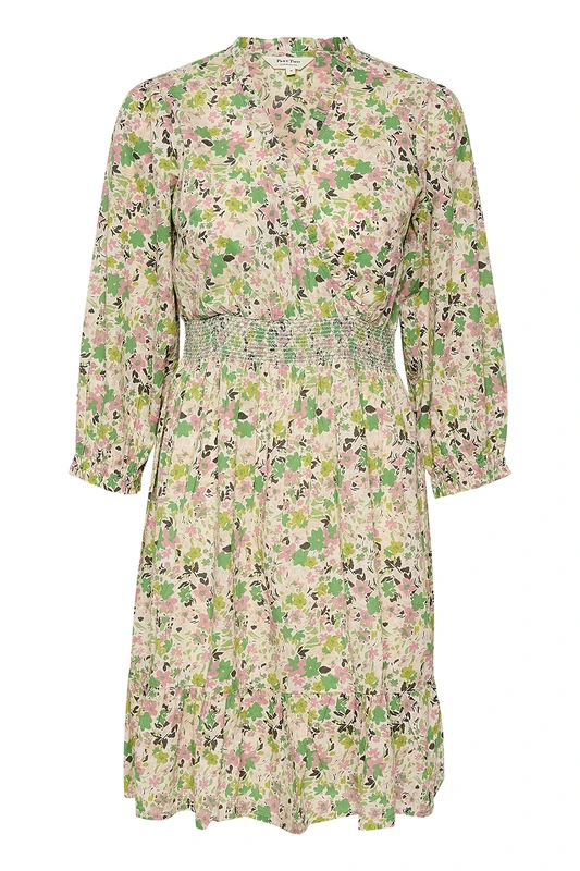 Part Two Women's Sabrinna Dress Casual, Green Flower Print, 16
