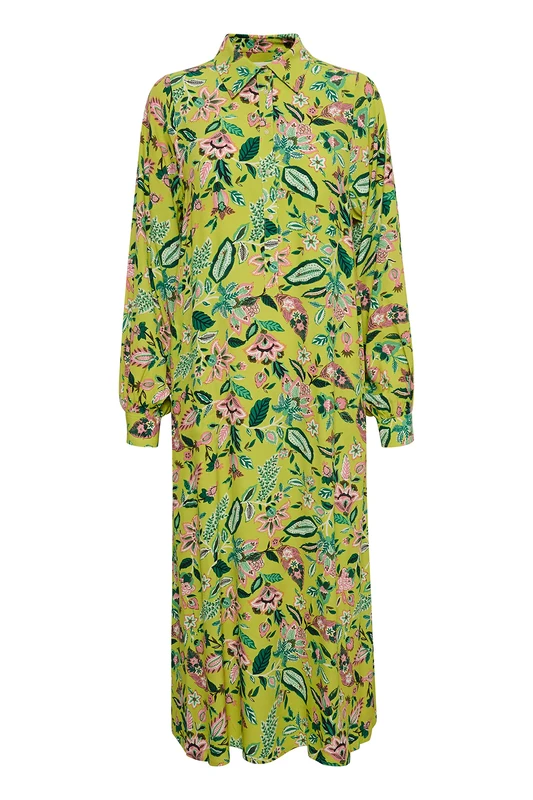 Part Two Women's Shira Casual Dress, Green Oasis Craft Flower, UK 6