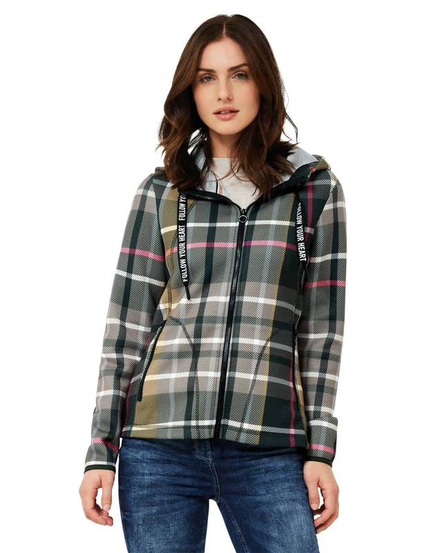 Cecil Women's B253496 Sweat Jacket, Deep Pine Green, M - Image 1