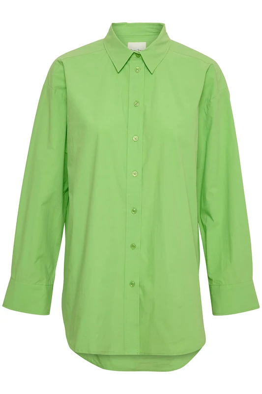 Part Two Women's Savanna Relaxed fit Long Sleeve Shirt, Grass Green, 10