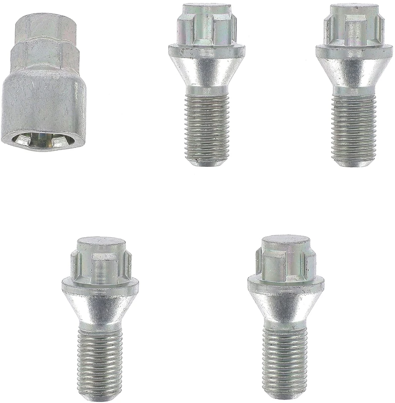 Restagraf - Set of 4 Locking Wheel Bolts - Conical Seat - Rim Lock Steel & Alloy - M14-1.50 X 25 mm - Ref. 188608
